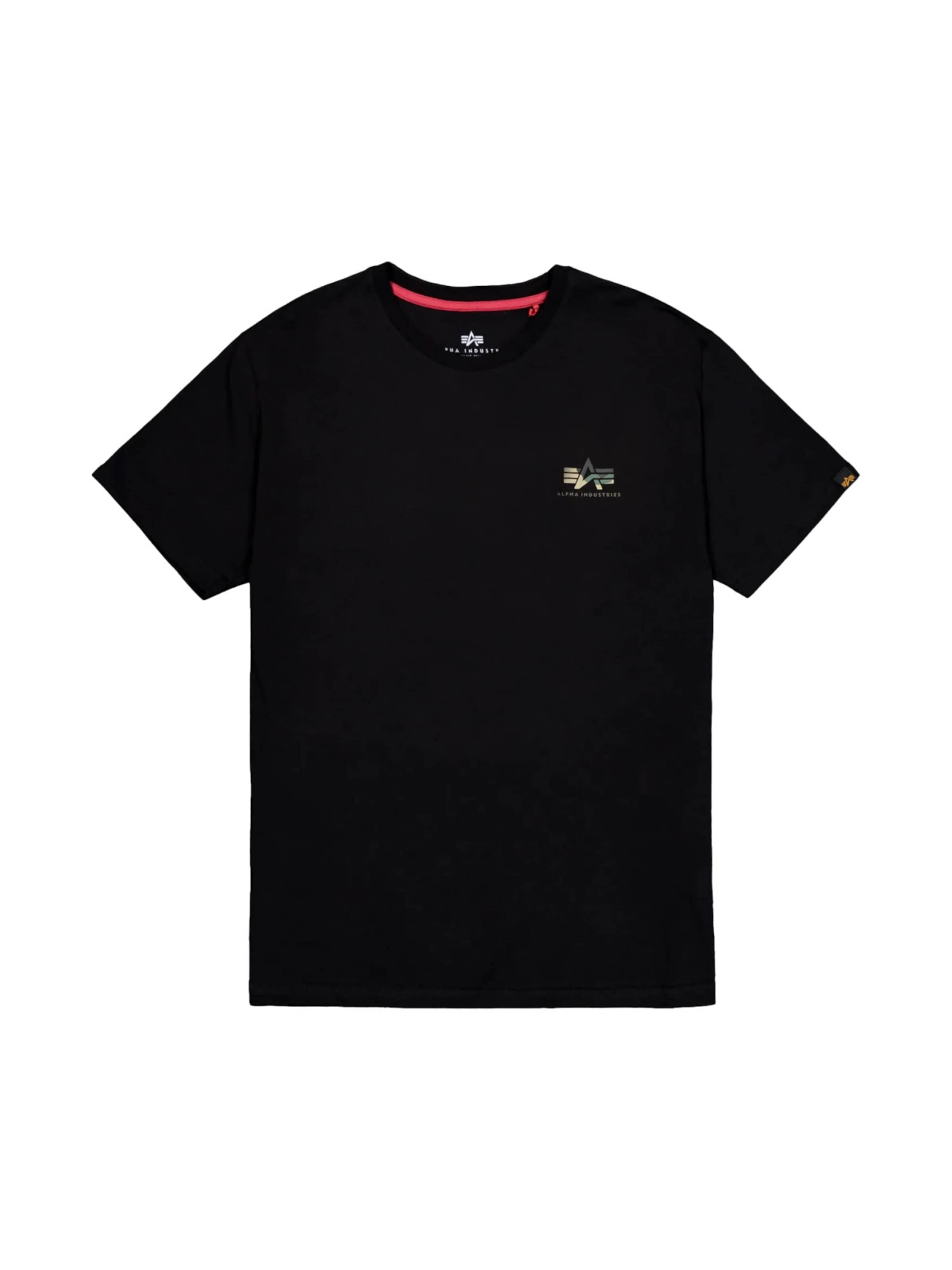 Maglietta 'Camo Print' in L ALPHA INDUSTRIES di colore nero, Visualizzazione prodotti