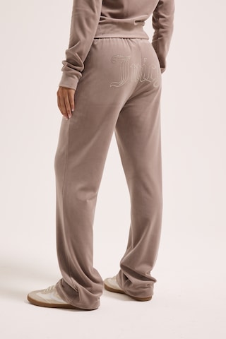 Juicy Couture Tall Alt laienev Püksid 'TINA', värv hall: eest vaates