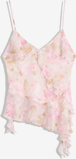 Bershka Toppi värissä sinappi / vaaleanpunainen / roosa / pastellinpinkki, Tuotenäkymä