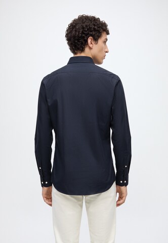JACK & JONES Slim fit Button Up Shirt 'JWHPARKER' in Blue