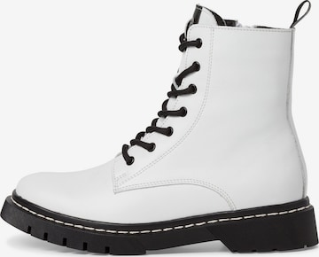 TAMARIS Lace-Up Ankle Boots in White