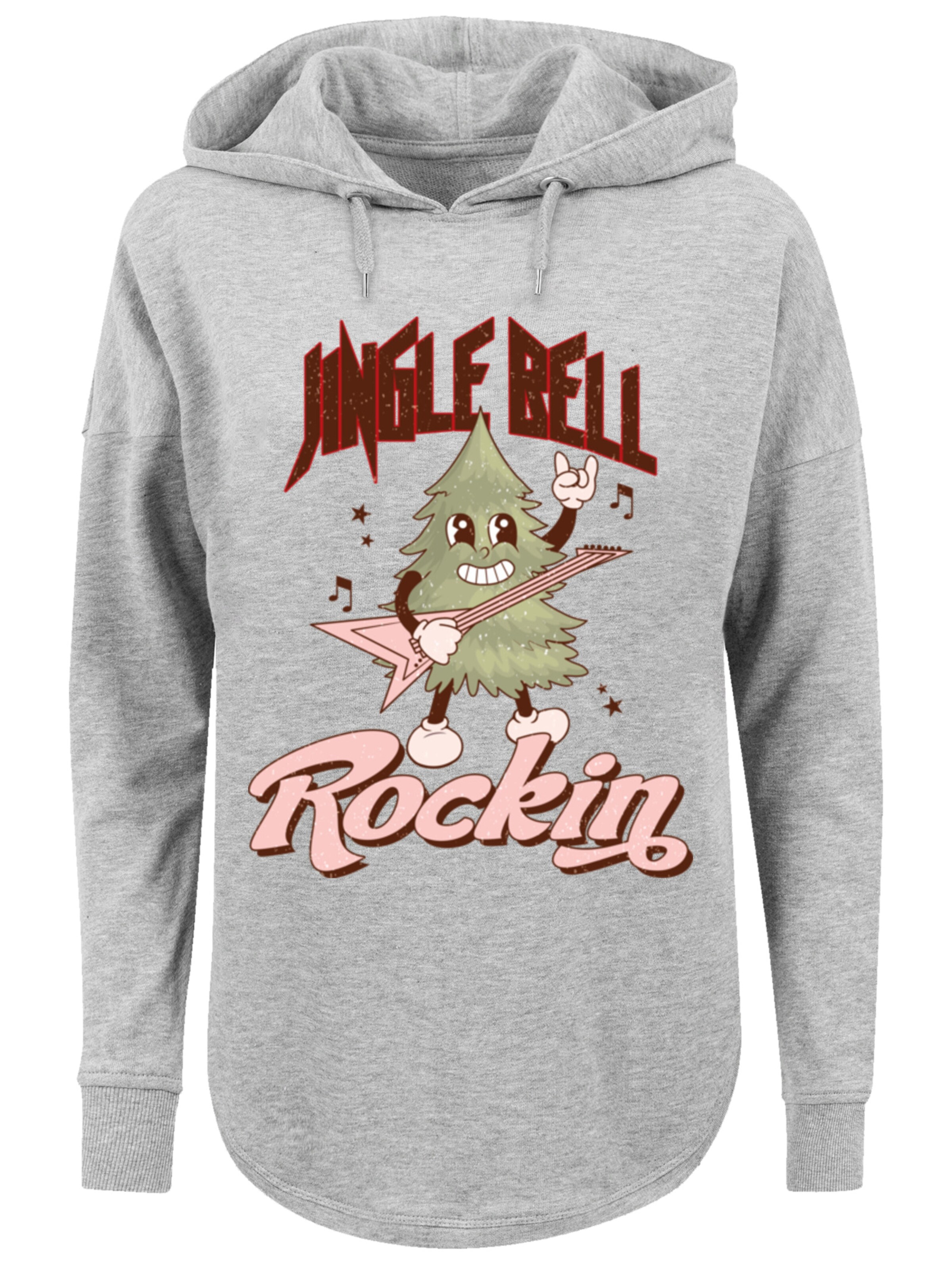 F4NT4STIC Sweatshirt 'Jingle Bell Rocking Christmas Tree' in grau / mischfarben, Produktansicht