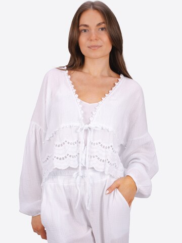 Seasons of April Blouse 'Laura' in Wit: voorkant