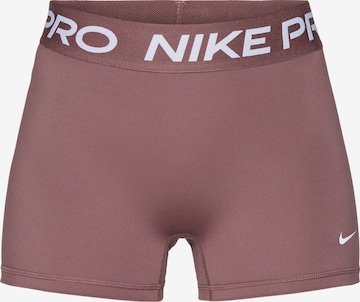 NIKE Skinny Workout Pants '365' in Purple: front