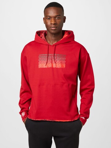 ADIDAS SPORTSWEAR Athletic Sweatshirt 'Donovan Mitchell Inno' in Red: front