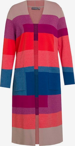 Ulla Popken Knitted Coat in Mixed colors: front