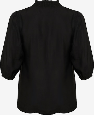 KAFFE CURVE Bluzka 'Dania' w kolorze czarny