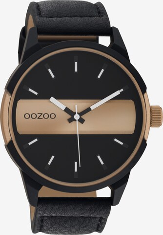 OOZOO Analog Watch in Black: front