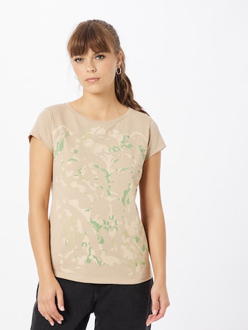 T-shirt Sisley en beige : devant