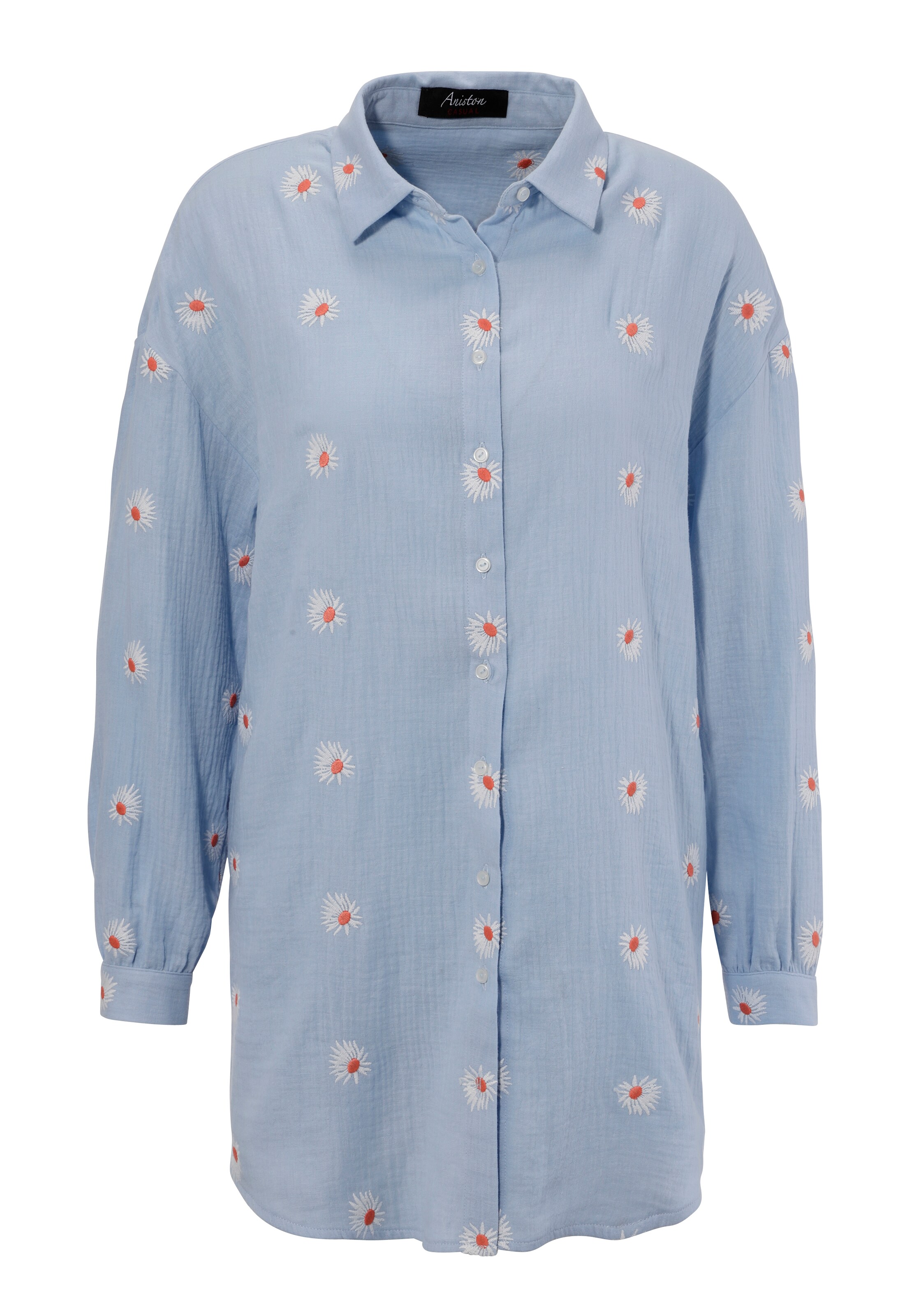 Aniston CASUAL Bluse in Blau: Vorderseite