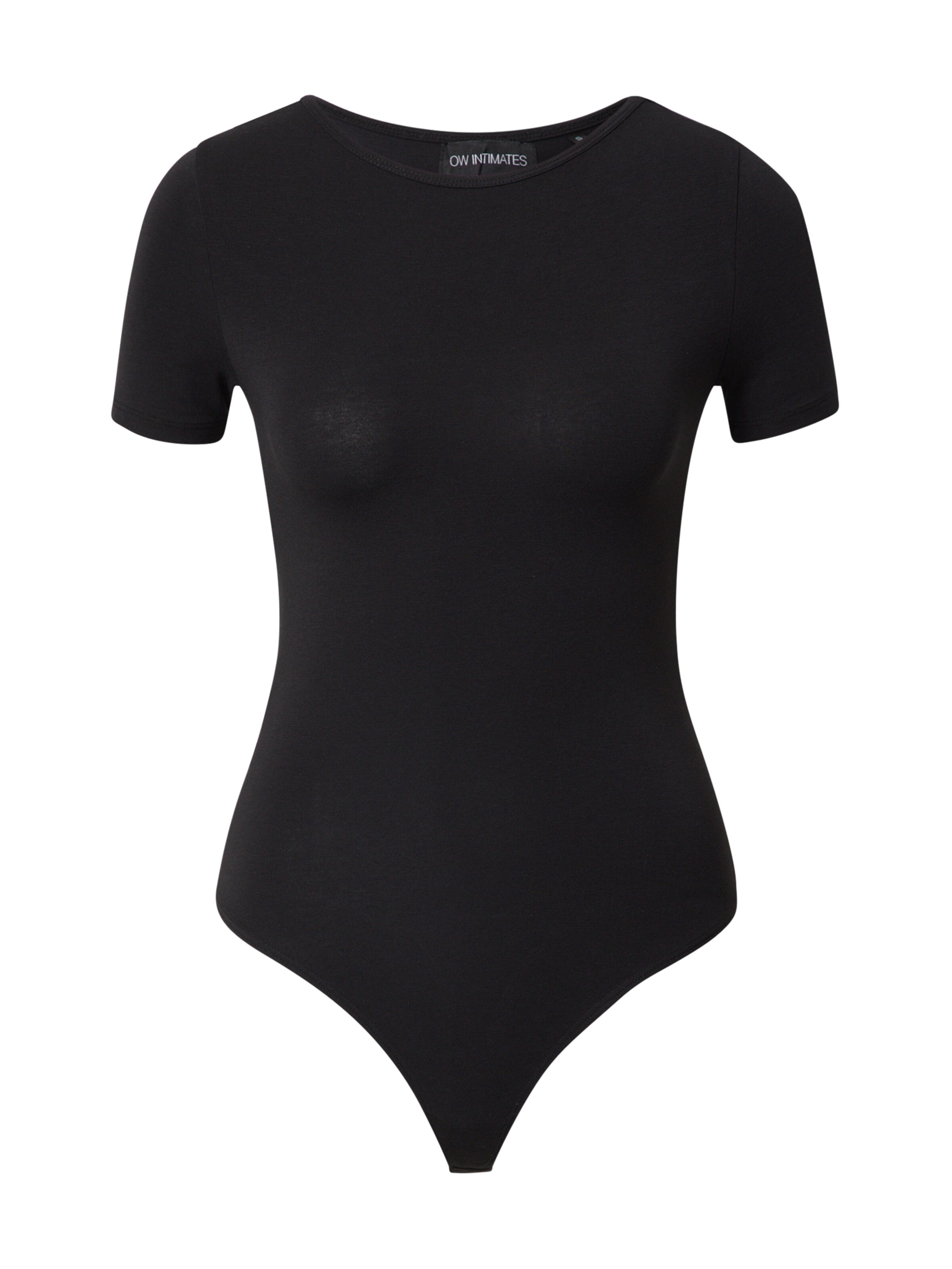 OW Collection Bodysuit 'Rosa' in Schwarz: Vorderseite