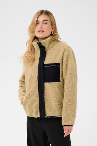 Love Copenhagen Fleece jas 'Vigga' in Beige: voorkant