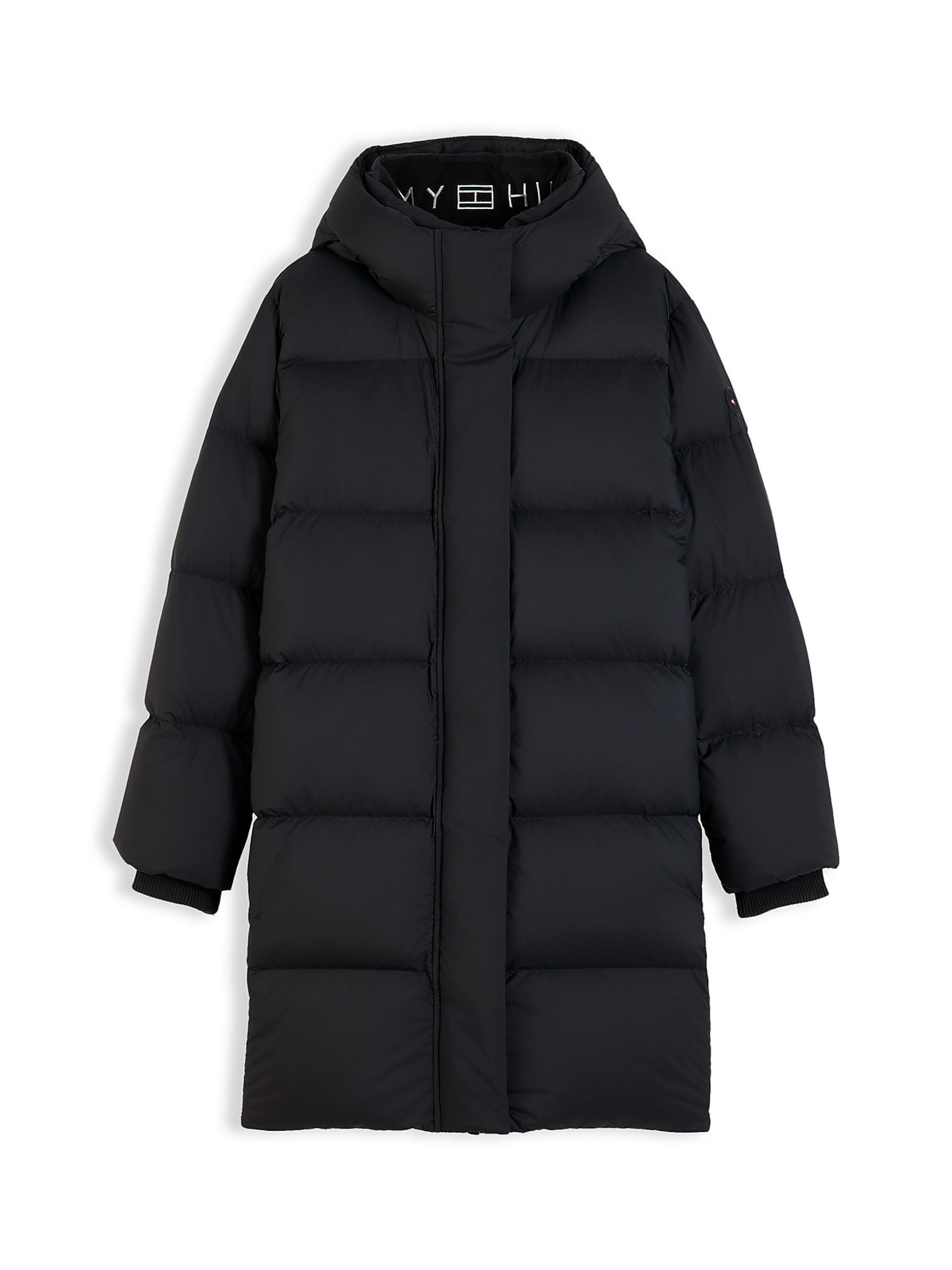 TOMMY HILFIGER Wintermantel in Zwart: voorkant