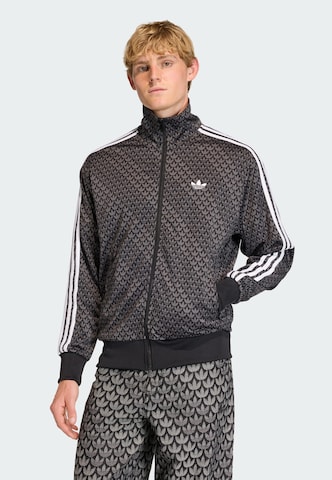 ADIDAS ORIGINALS Sweatvest 'Firebird' in Zwart: voorkant