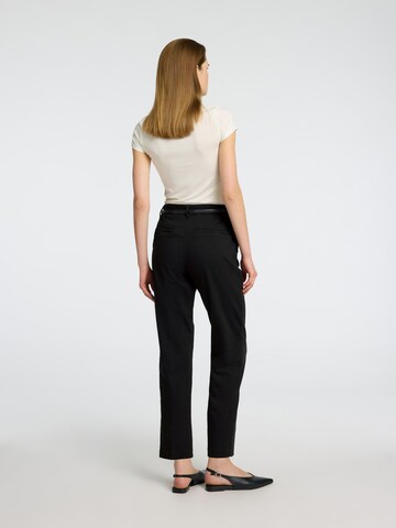 SELECTED FEMME regular Lærredsbukser i sort