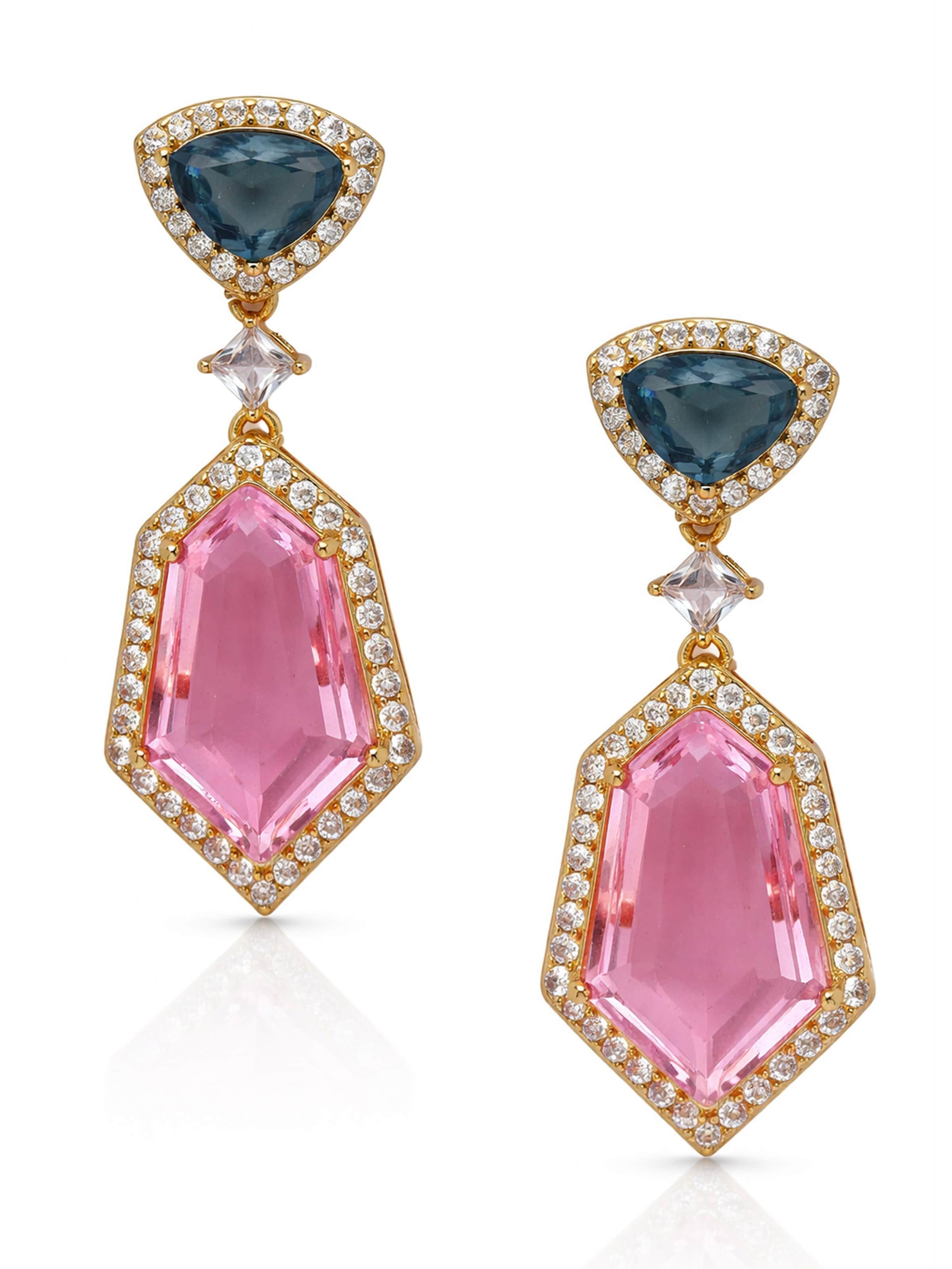 AVANT-GARDE PARIS Earrings 'Serenya' in Pink: front