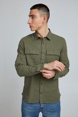 11 Project Regular fit Overhemd in Groen: voorkant