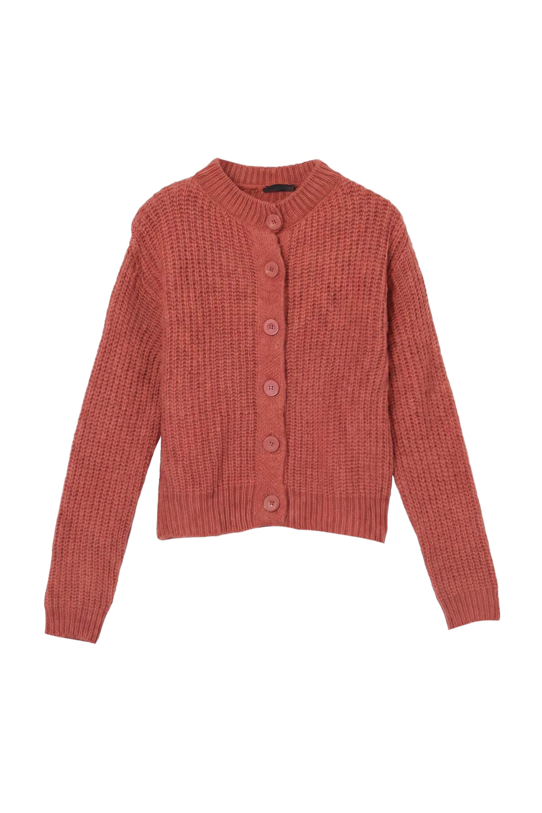 Trendyol Knit cardigan in Red: front