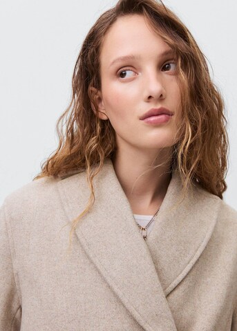 MANGO TEEN Between-Seasons Coat in Beige