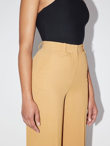 Wide Leg Pantalon à plis 'Anja' LeGer Premium en beige