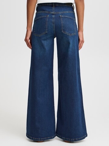 ICHI Wide leg Jeans 'IH Twiggy' in Blue