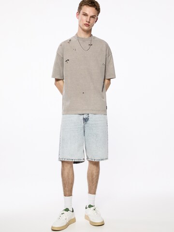 Pull&Bear Loosefit Shorts in Blau