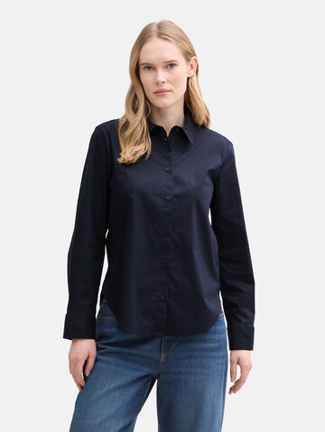 TOM TAILOR Blouse in Blue: front