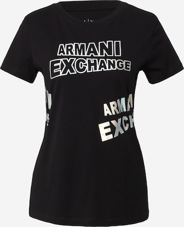 Maglietta di ARMANI EXCHANGE in nero: frontale