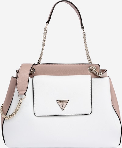 GUESS Bolso de mano 'SANDRINE' en rosa / blanco, Vista del producto