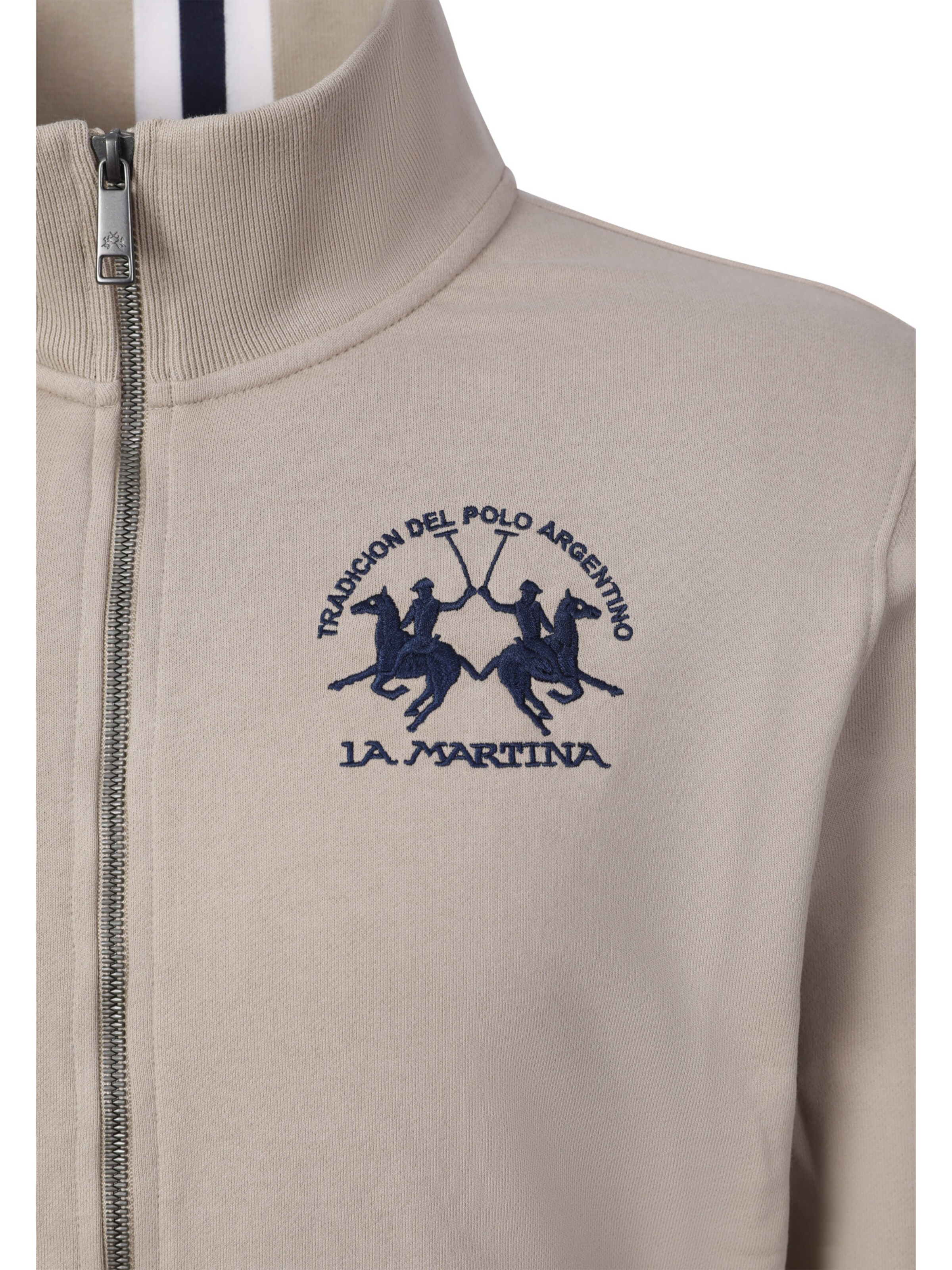 La Martina Sweatjacke ' MCF300 ' in Beige