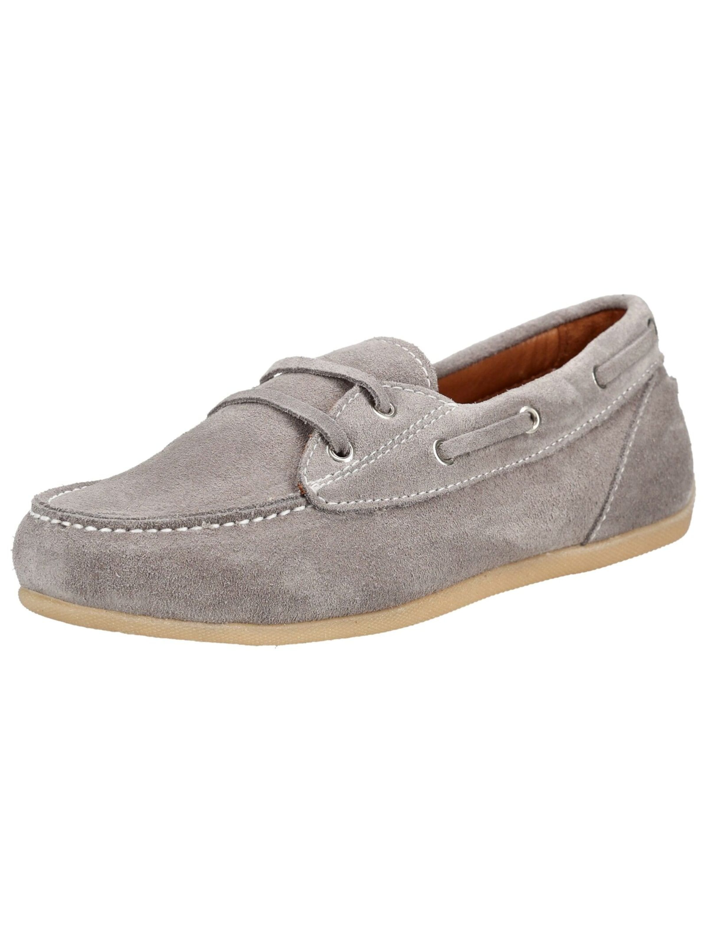 ANDREA CONTI Moccasins in Grey: front