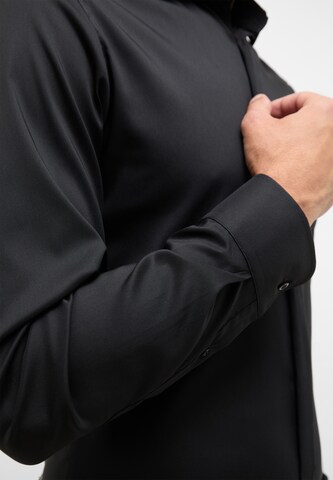 ETERNA Slim Fit Hemd in Schwarz
