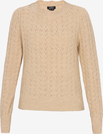 usha BLACK LABEL - Pullover em bege: frente