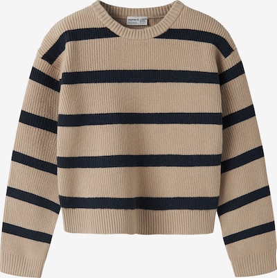 NAME IT Pulover 'NKFVNILLA' veličine 122-128 u boja devine dlake (camel) / crna, Pregled proizvoda