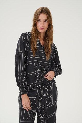 My Essential Wardrobe Blouse 'Kelly' in Black: front