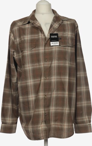 COLUMBIA Button Up Shirt in XL in Brown: front