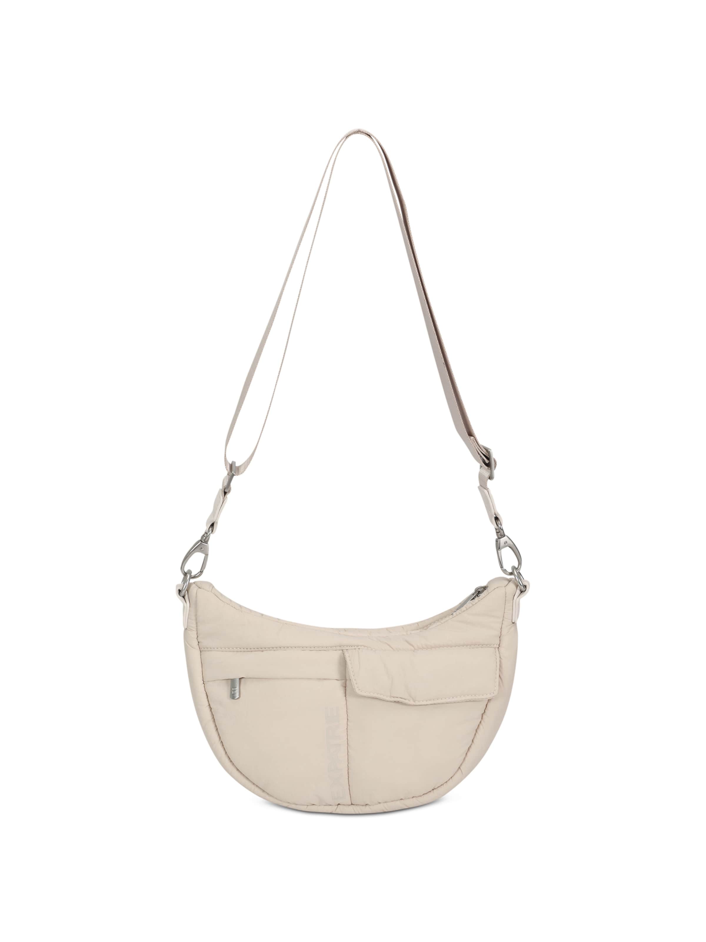 Expatrié - Mala de ombro 'Vivy' em bege: frente