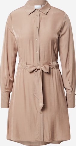 VILA Shirt Dress 'Lalane' in Brown: front