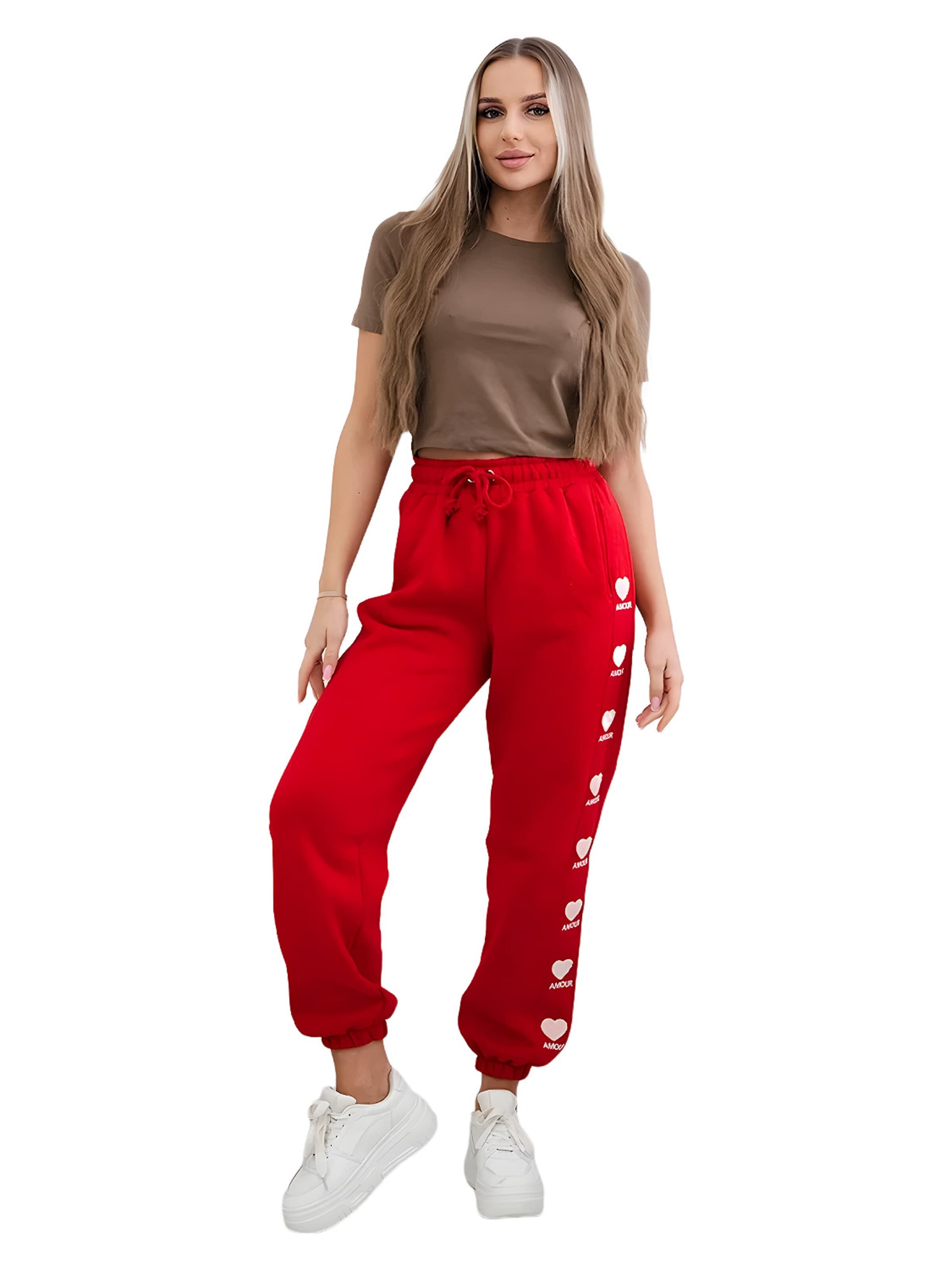 Lumera Pants in Red: front