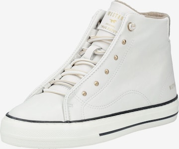 Sneaker alta di MUSTANG in bianco: frontale
