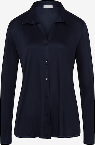 Chemise de nuit ' Grand Central ' Hanro en bleu : devant