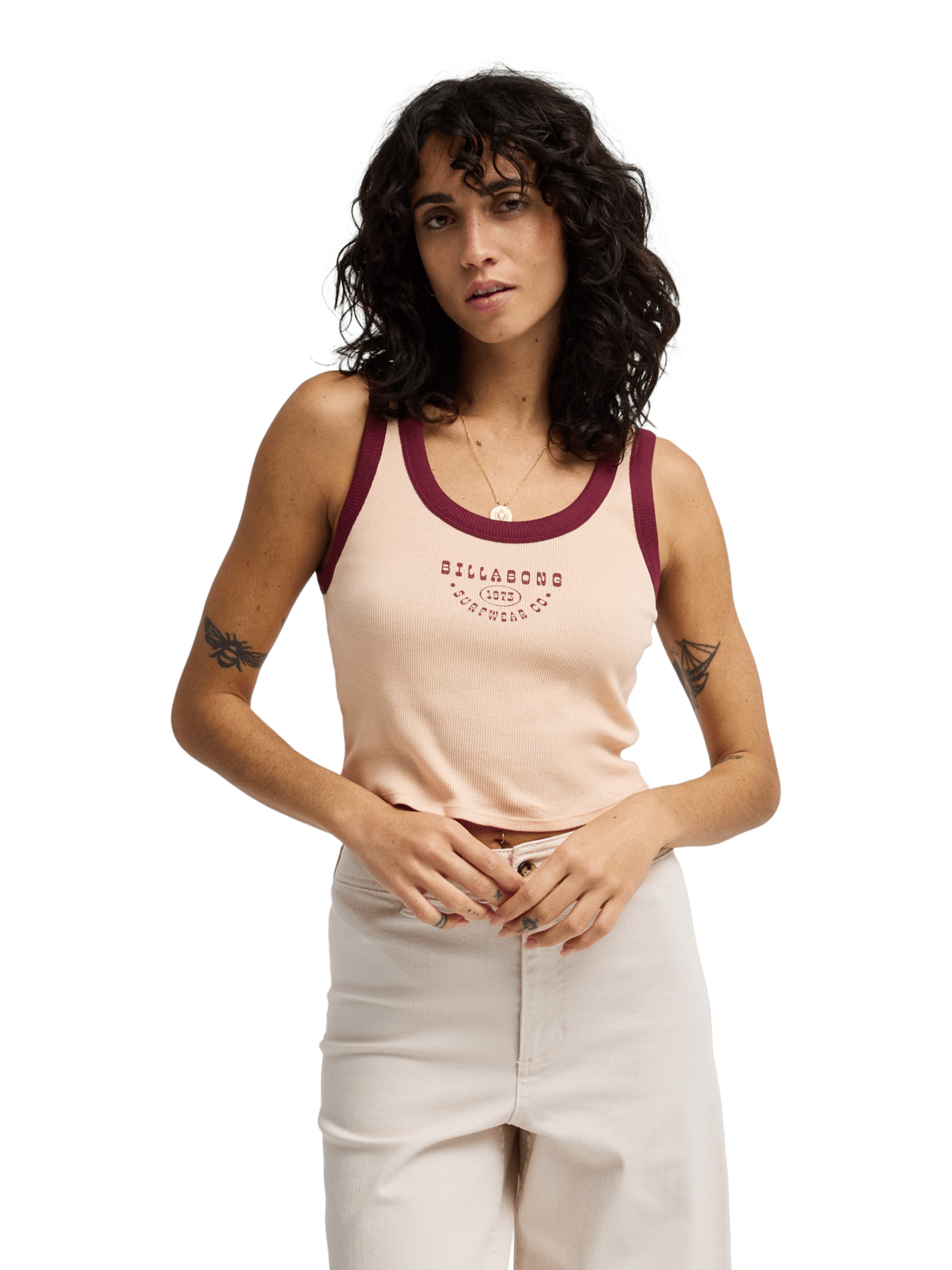 BILLABONG Top 'Nice & Easy' in Pink: front
