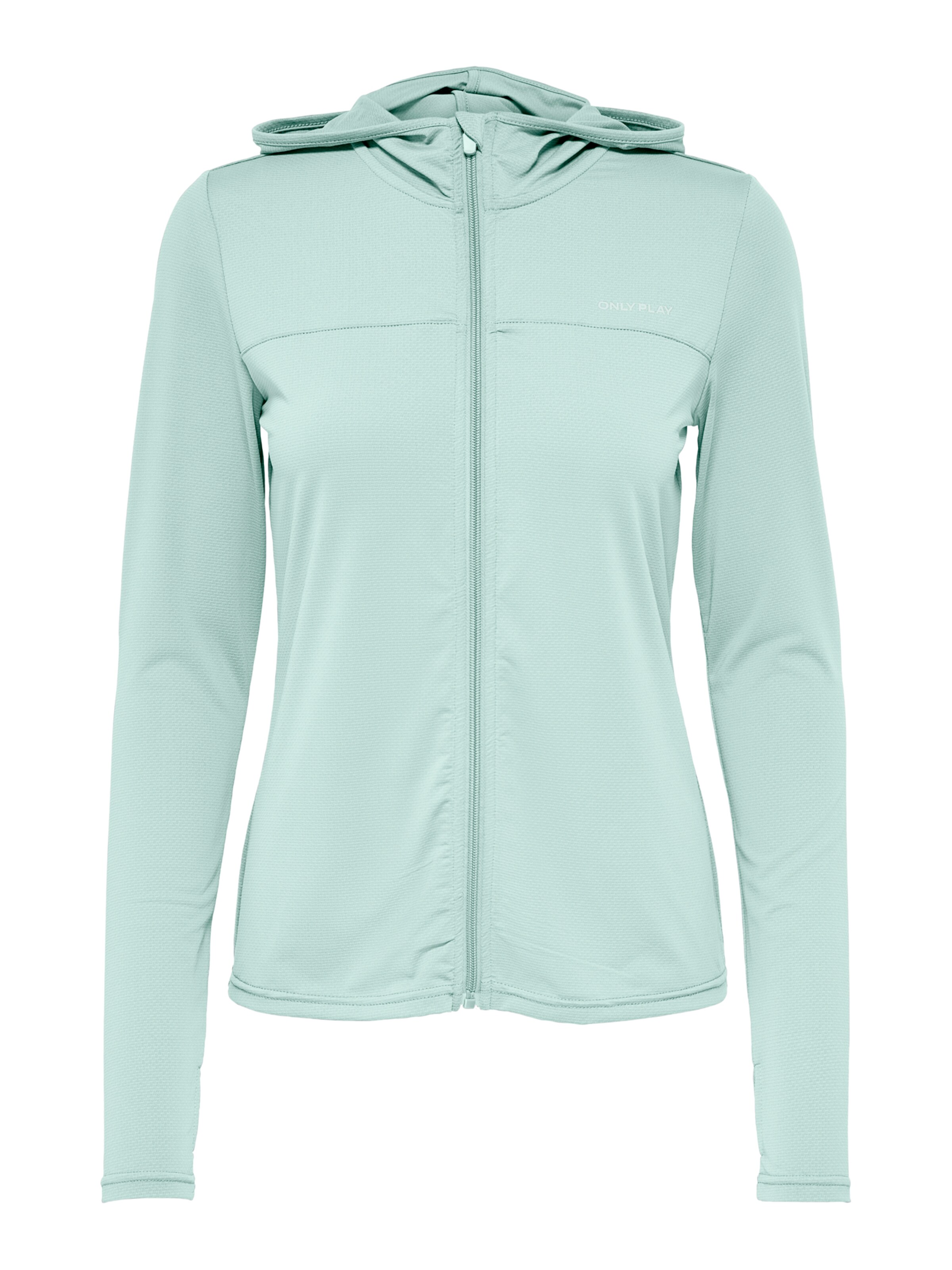 ONLY PLAY Sportsweatjacka 'ONPMILA' i grön: framsida