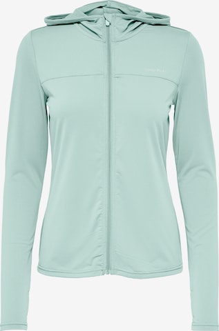 ONLY PLAY Sportsweatjacka 'ONPMILA' i grön: framsida