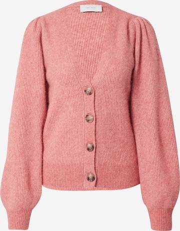 Neo Noir Knit Cardigan 'Gimma' in Pink: front