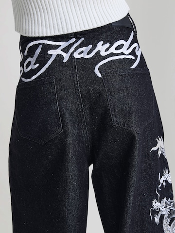 Ed Hardy - Loosefit Vaquero en negro