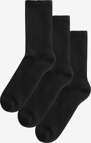 Șosete de la Next pe negru: față