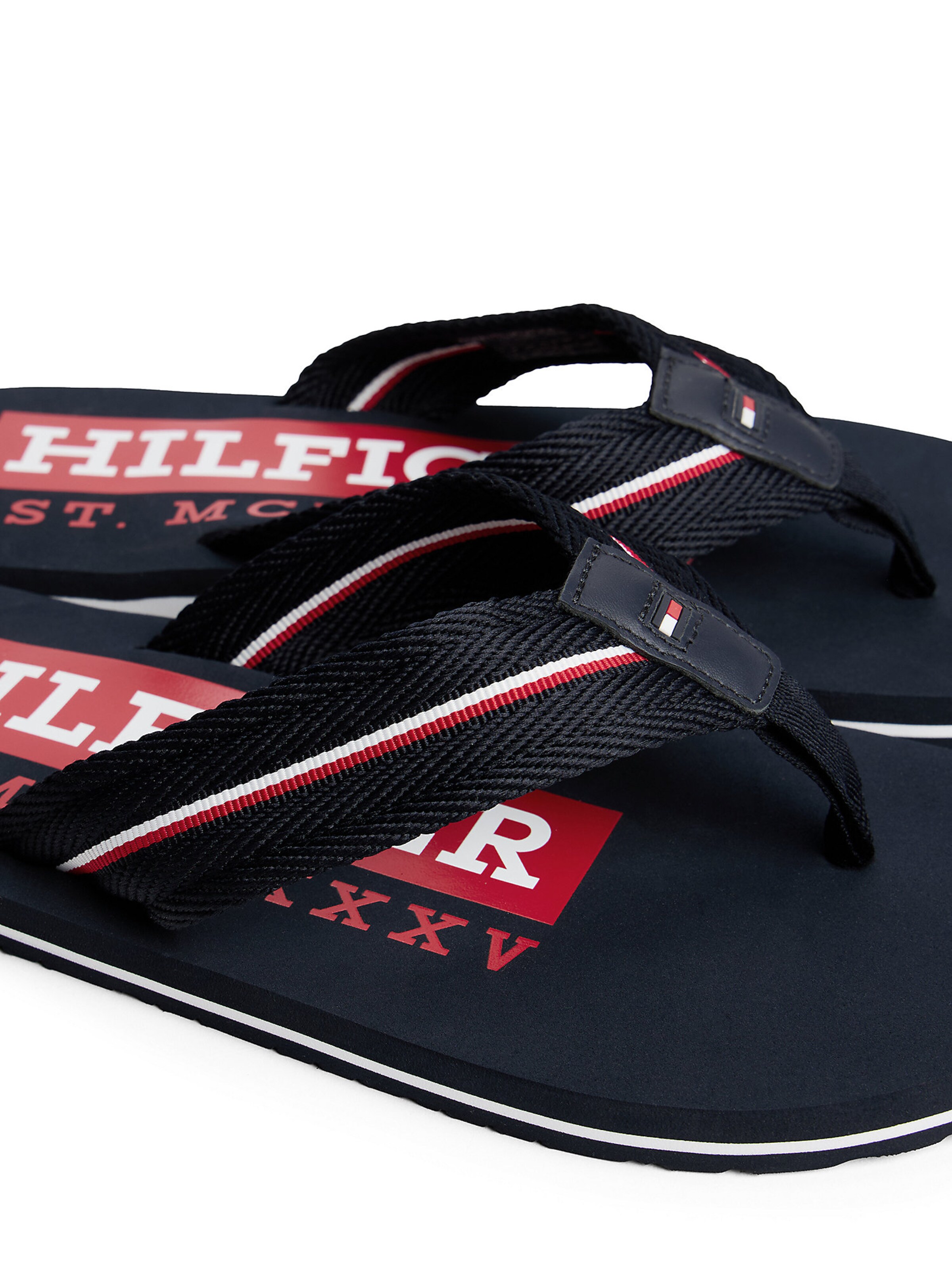 TOMMY HILFIGER T-bar sandals in Blue