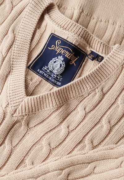 Superdry & Co Trui in M-L in de kleur Beige, Productweergave