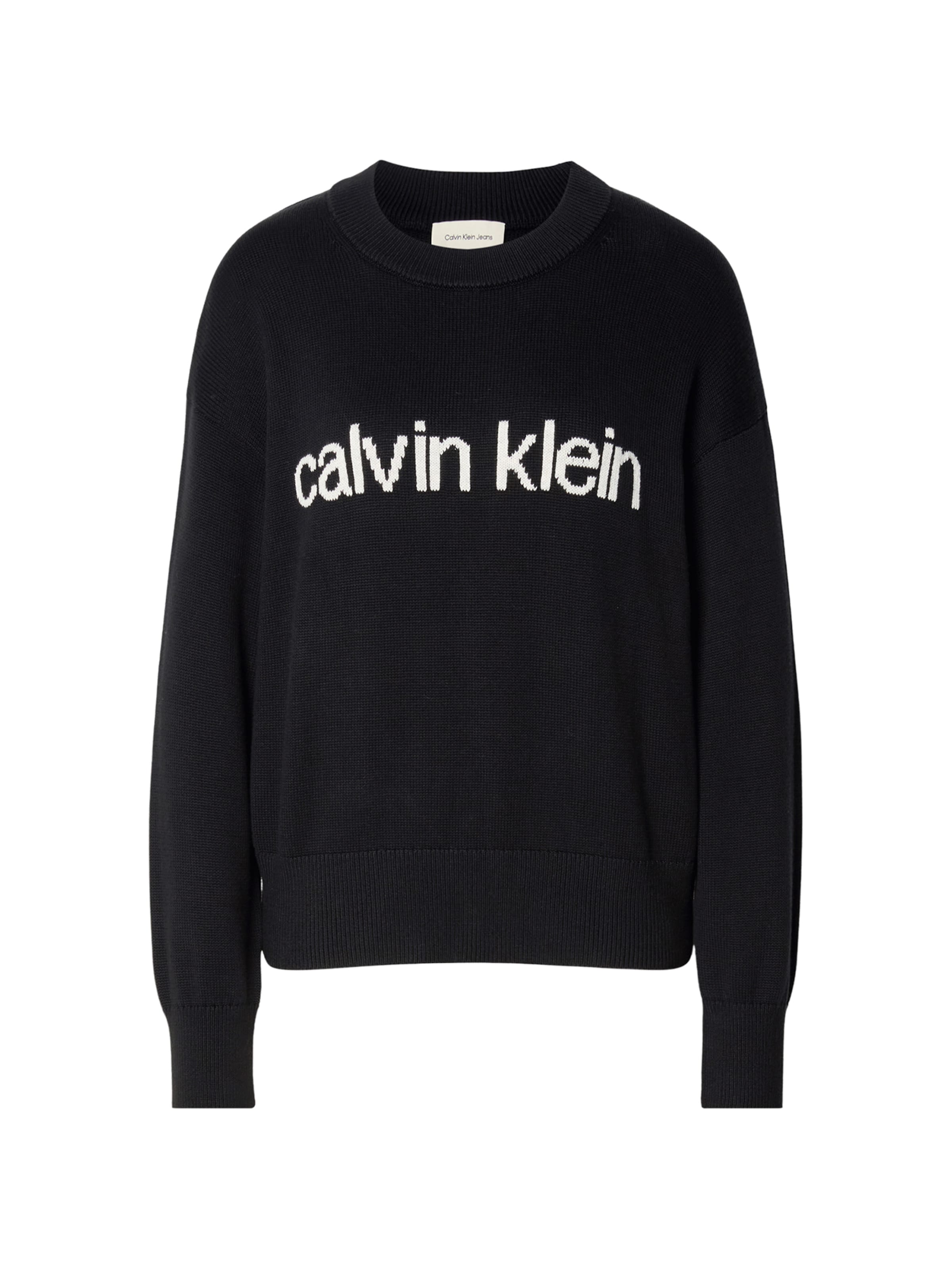 Calvin Klein Jeans Sveter - Čierna: predná strana
